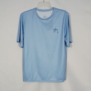 NWT Guy Harvey Powder Blue Short Sleeve Performance Tee Boys Size XXL